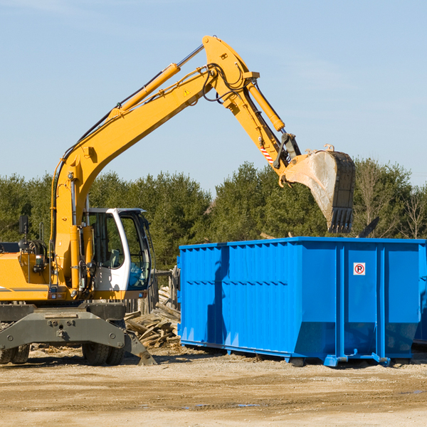 what size residential dumpster rentals are available in Gillett